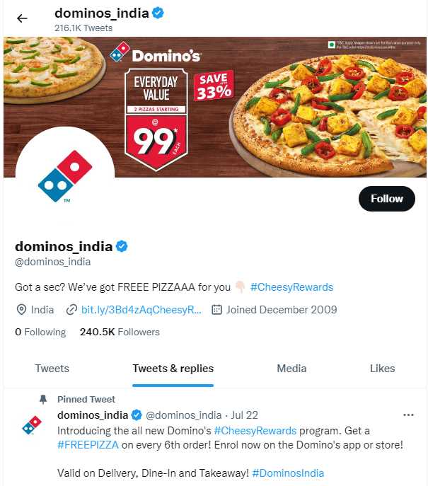 Case study domino's sizzles on MIS