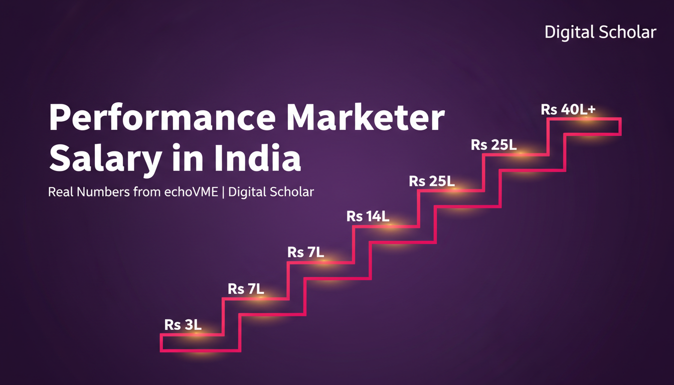 Performance marketer salary in India — career progression from fresher to director