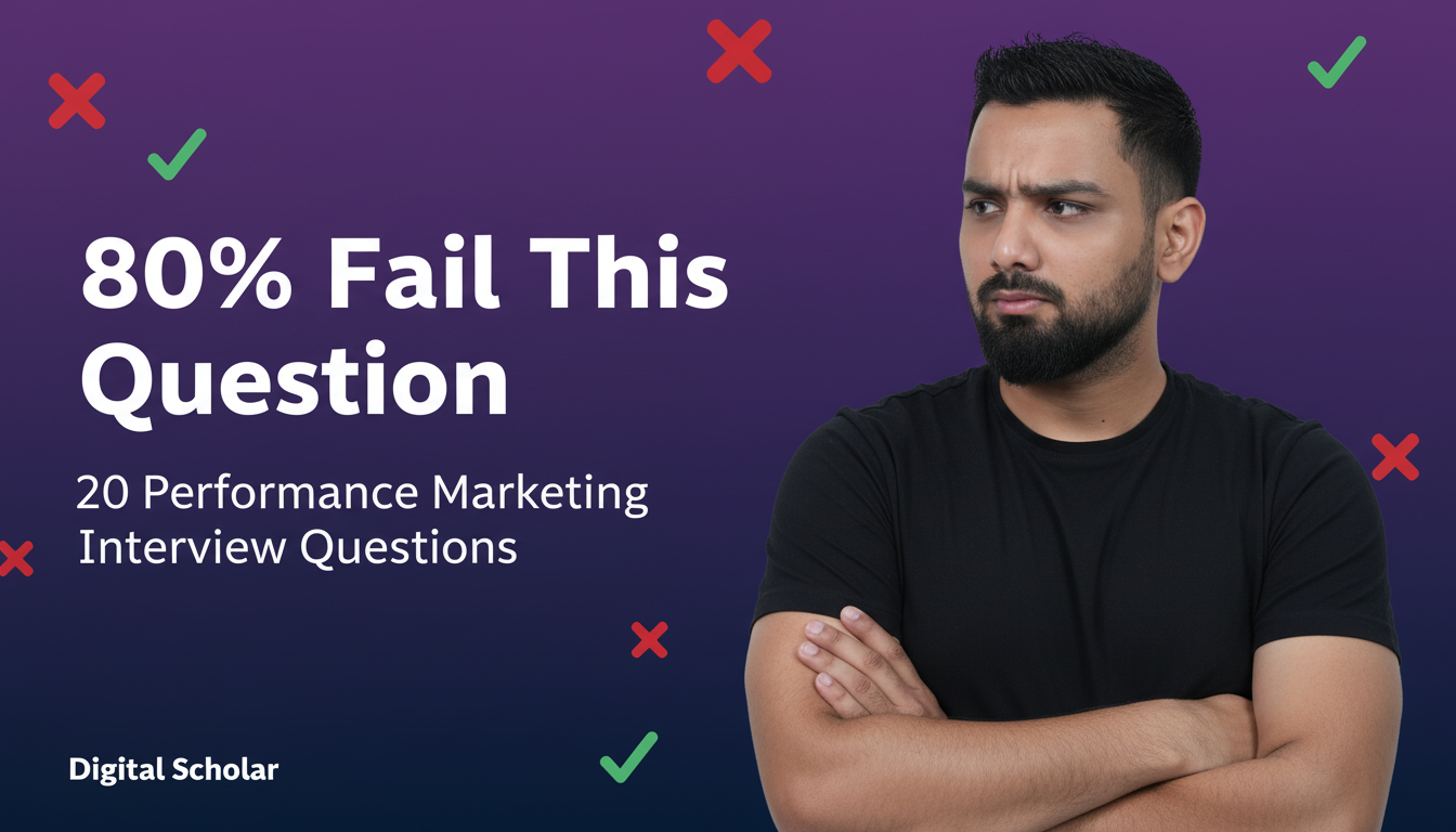 Performance marketing interview questions 2026: 20 questions that separate Rs 7 LPA hires from Rs 45 LPA hires