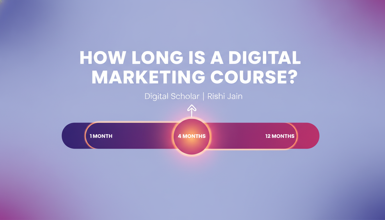 How long is a digital marketing course duration timeline