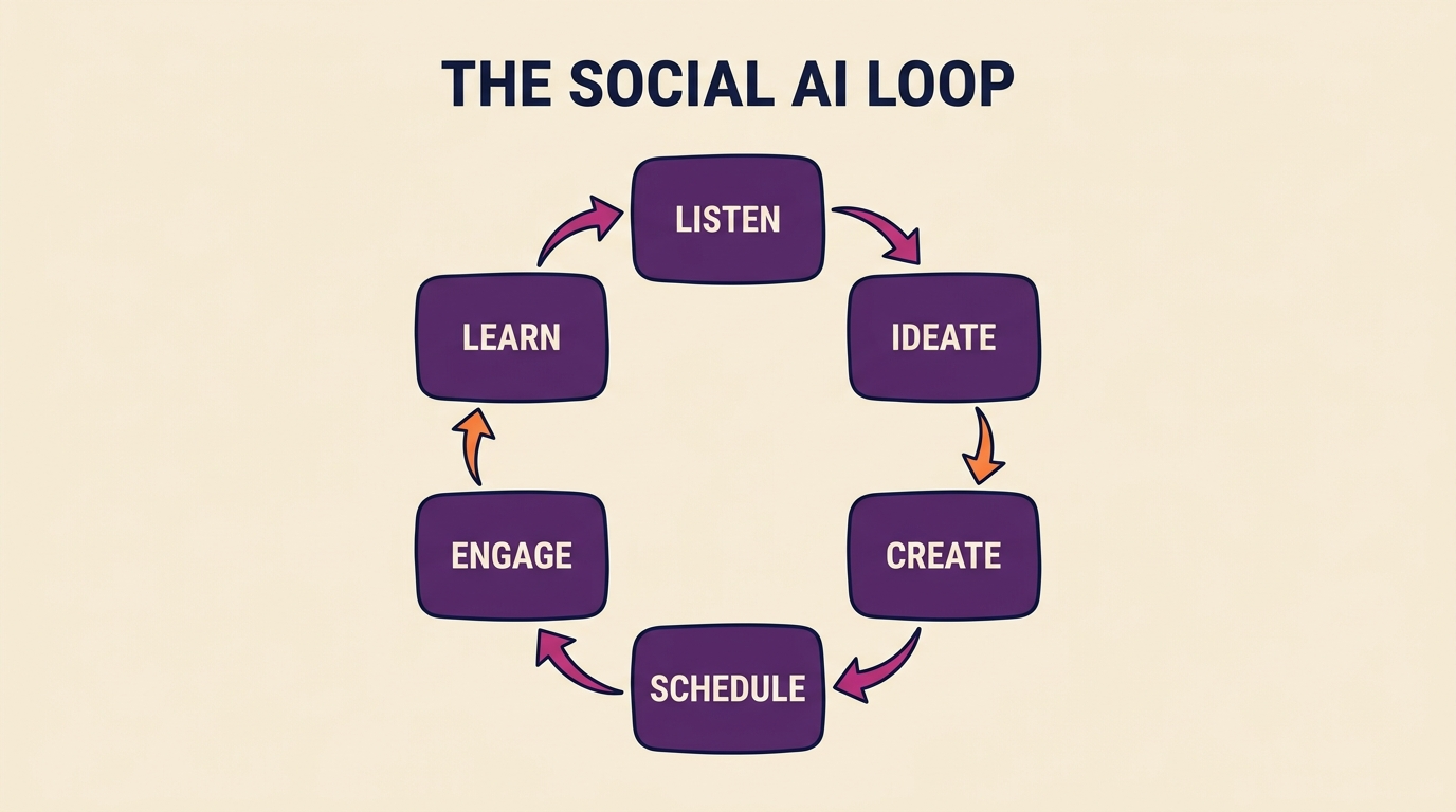 The Social AI Loop framework by Digital Scholar